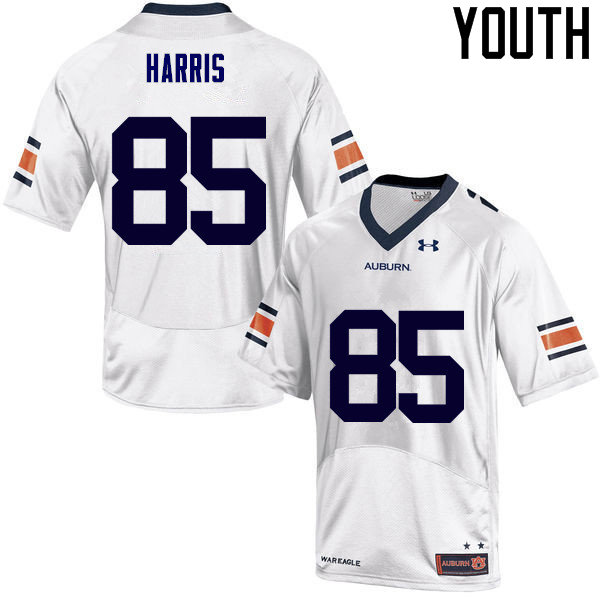 Auburn Tigers Youth Jalen Harris #85 White Under Armour Stitched College NCAA Authentic Football Jersey CXZ5174IU